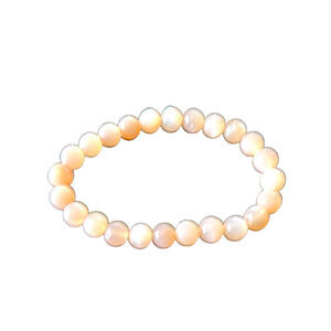 Elegant Pink Fawn Moonstone Beaded Bracelet for Inner Strength